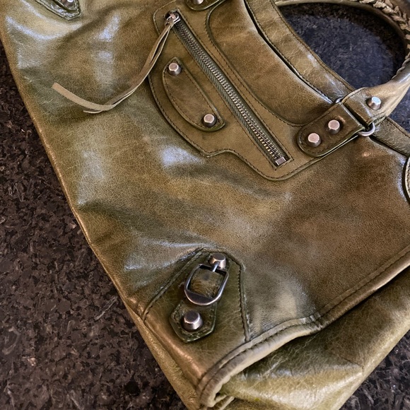 Authentic BALENCIAGA Green City Bag 💚 - Picture 3 of 7